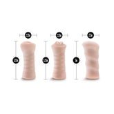 M for Men - 3-Pack Self-Lubricating Vibrating Stroker Sleeve Kit - Vanilla